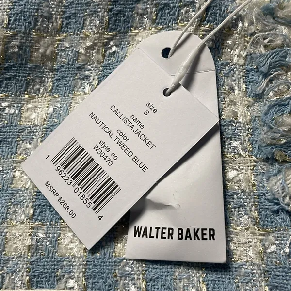 Walter Baker Callista Tweed Jacket Size Small - Image 12