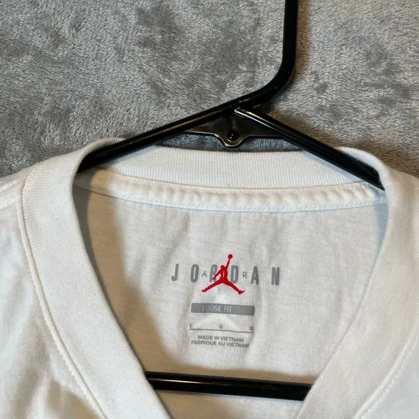 Jordan Flight‎ Sz Large Loose Fit Women's Graphic T-Shirt White - Image 3