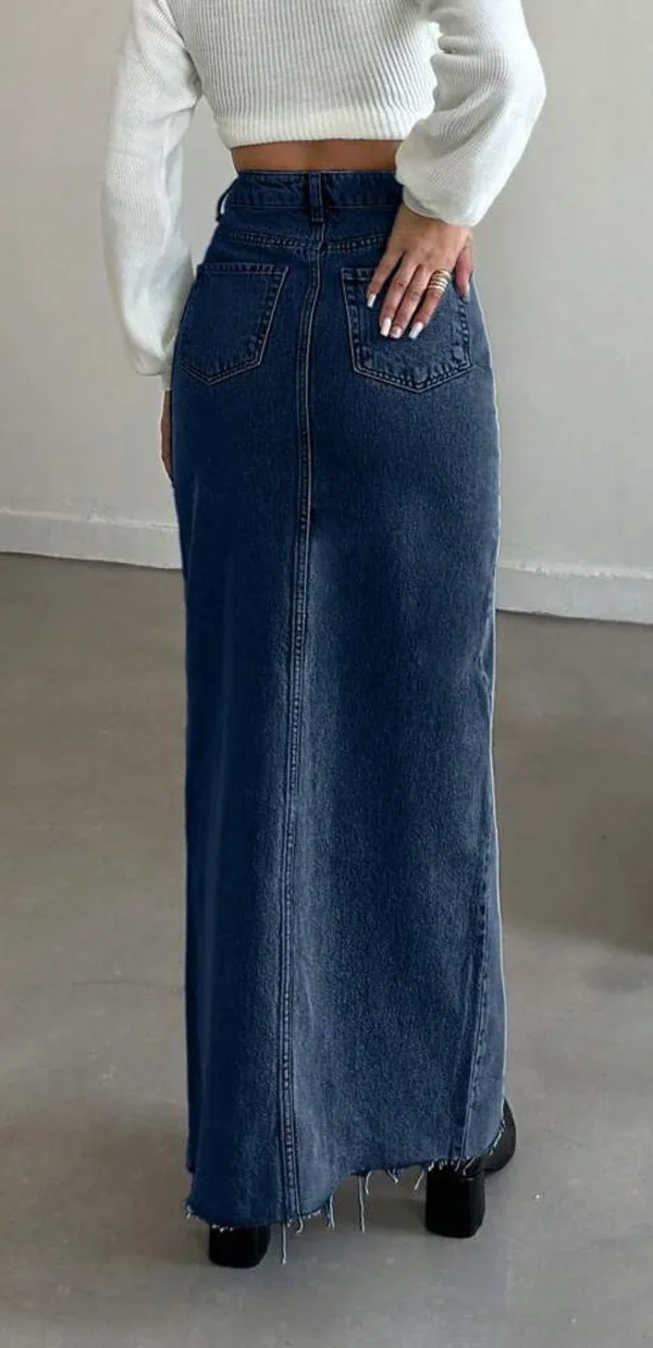 Boutique Denim Skirt - Image 3
