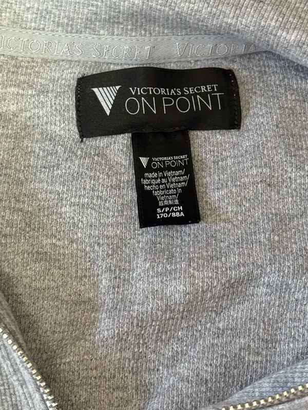 Victoria's Secret Gray half zip - Image 2
