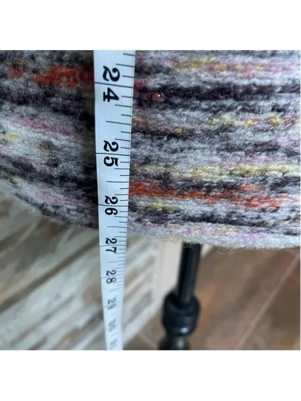 Free PEOPLE Layer Up Vest Wool and Sherpa Aztec print Reversible XS oversized - Image 11