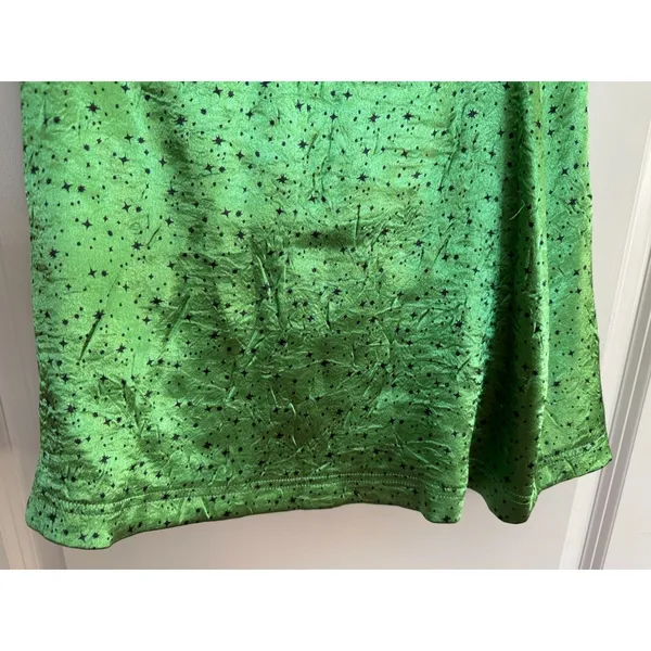 Urban Outfitters Neon Green Festival Wrap Mini Tie Skirt Women's Sz S - Image 6