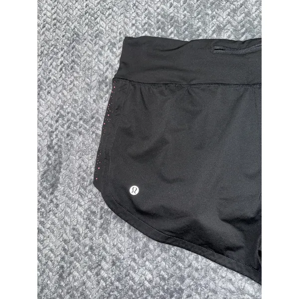 LULULEMON Women's Speed Up Shorts Way stretch Black Size 12 - Image 5