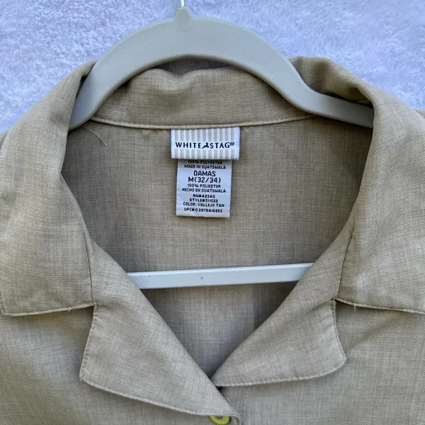 White Stag Tan Button-Up Blouse - Image 3