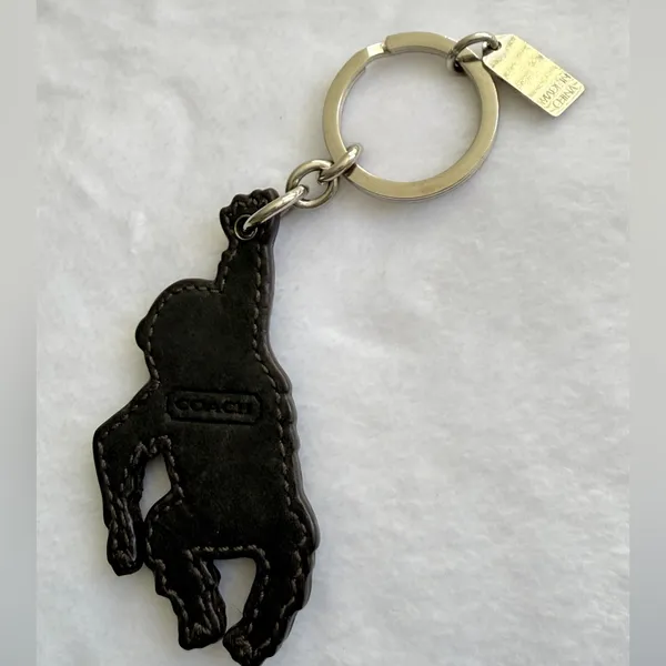 COACH Vintage Calf Hair Monkey Key Fob Bag Charm Keychain - Image 2