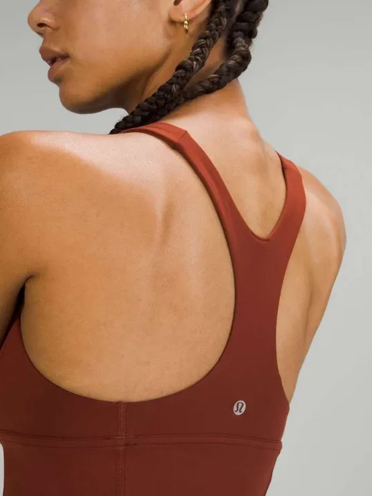 Lululemon Wunder Train Longline Bra *Medium Support, C/D Cup Date Brown - Image 2