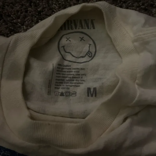 Graphic nirvana t shirt Tan Size M - Image 2