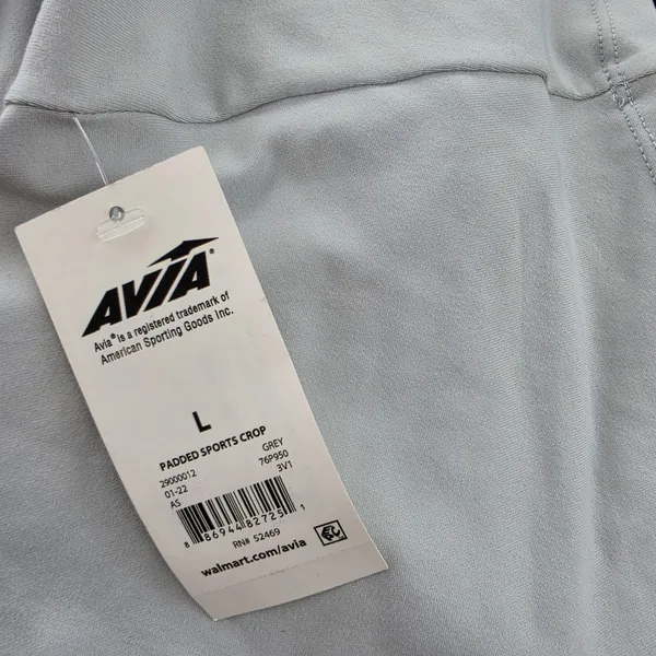 Reebok RBX Avia Womens Activewear Set Purple Tee Grey Shorts Padded Sport Bra M - Image 7