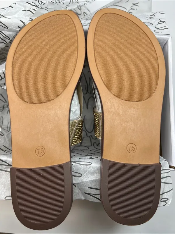 Wild Pair Ginnie Double-Band Slide Flat Sandals Size 7.5M - Image 3