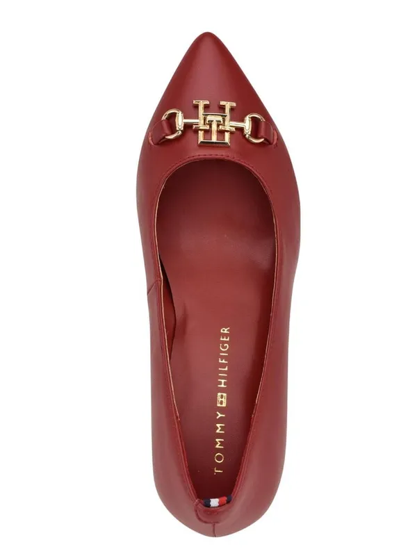 Tommy Hilfiger Nanya Block Heel Pumps TWNANYA Red 8.5M - Image 10
