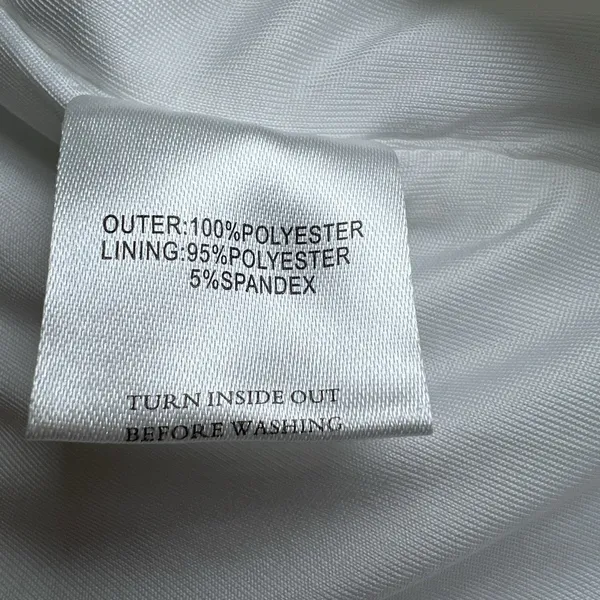 Sabo Skirt Cutout Knit White‎ Mini Dress Size Large Sleeveless Party Cocktail - Image 6