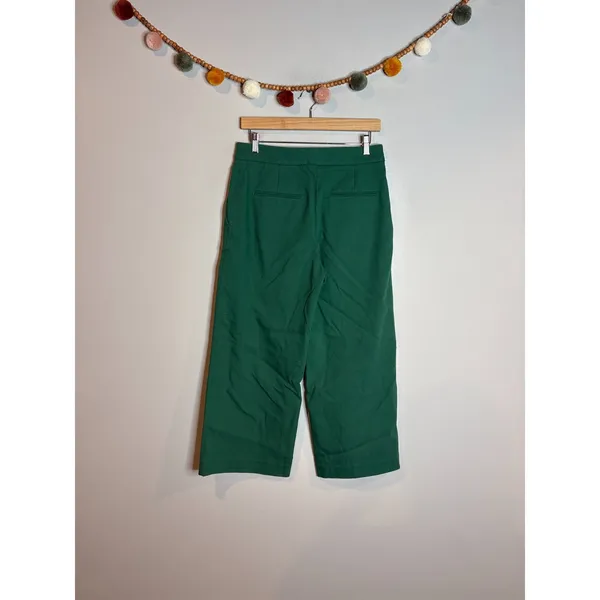Ann Taylor the Kate green wide leg cropped pants - Image 3