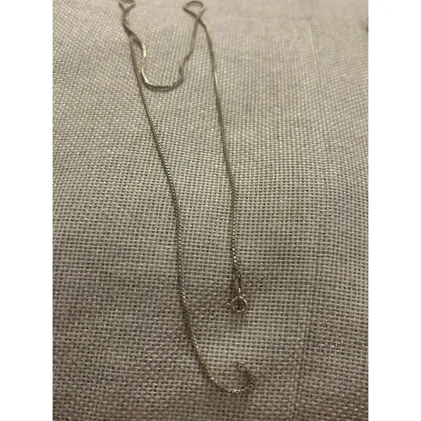 Lot a617 15.5 inch 925 sterling silver chain necklace - Image 5