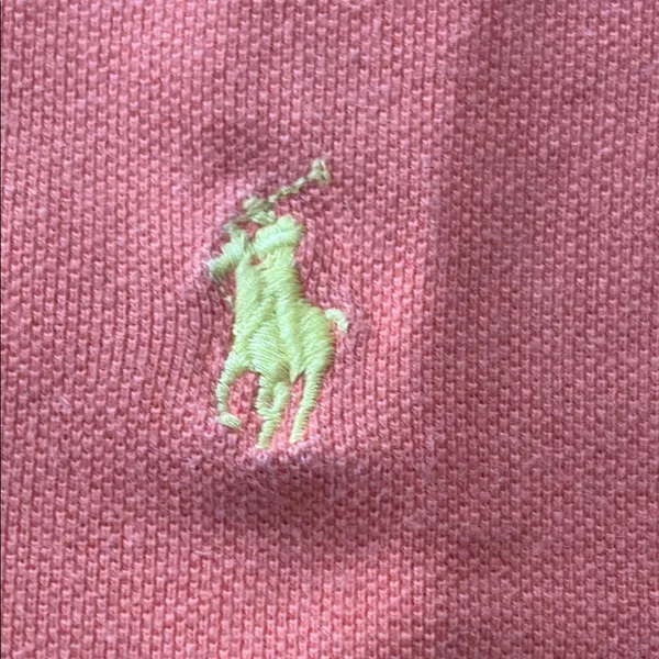 EUC Women’s Ralph Lauren Coral Polo Shirt Size L - Image 2