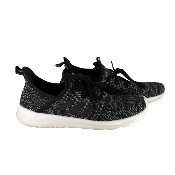 Adidas Cloudfoam‎ Pure Running Shoes Womens 7.5 Black White DB0694 Sneakers - Image 3