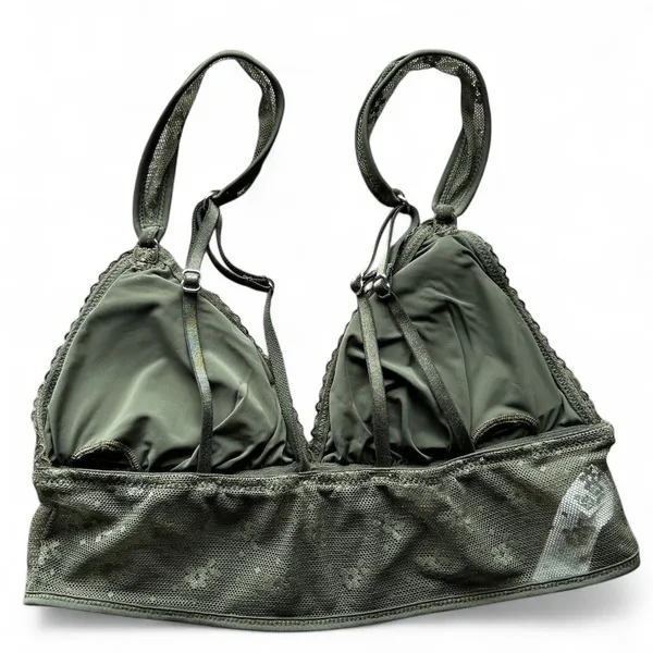 aerie green lace bralette - Image 2