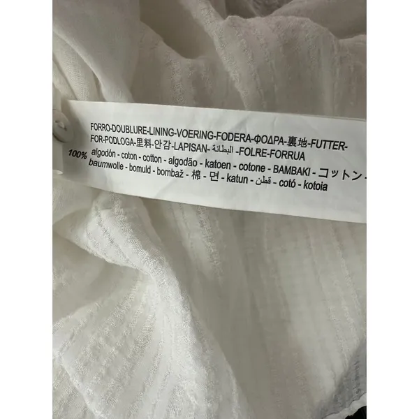 Zara White Crochet Lace Gauzy Babydoll Mini Dress Size XS NEW with Tags - Image 4