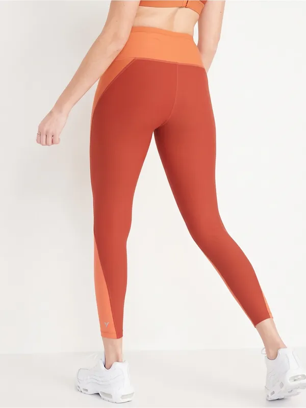 OLD NAVY ACTIVE PowerSoft Go Dry Colorblock Leggings - Image 2