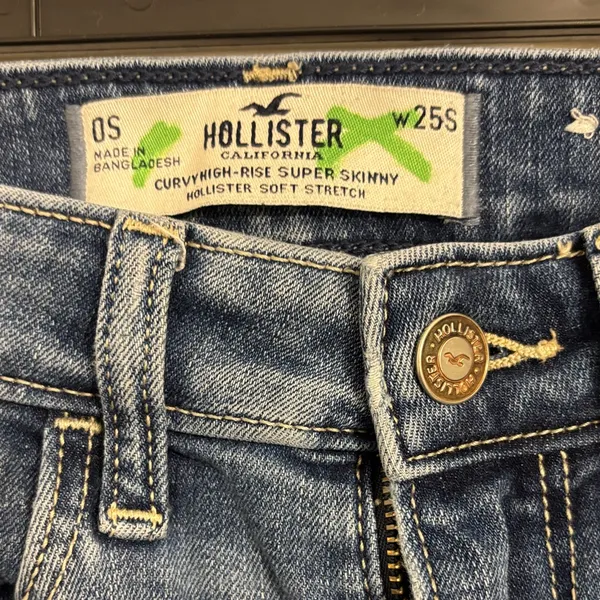 Hollister Dark Blue Skinny Jeans - Image 2