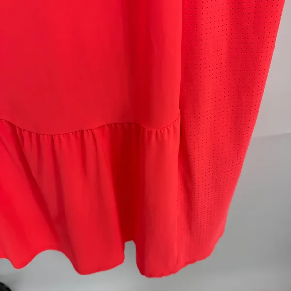 Sweaty Betty Explorer Ace Midi Dress XL Neon‎ Coral High Low Athletic SB5478 - Image 3