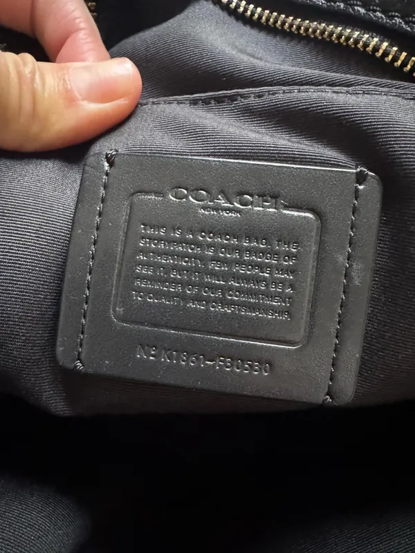 Coach Leather Backpack Black - Image 6
