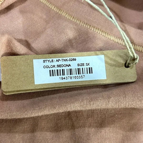 New SKIMS Cotton Tank Top Womens 3X Sedona Scoop‎ Neck Sleeveless Casual - Image 6