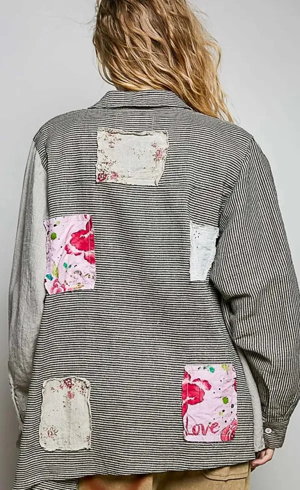 POL Patchwork Linen Flannel - Image 4