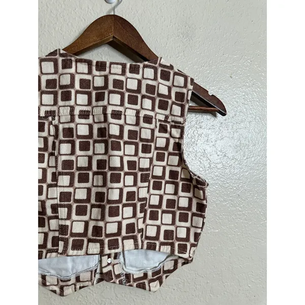 The Ragged Priest 70's Printed Vest size XS Retro Geometric - Image 8