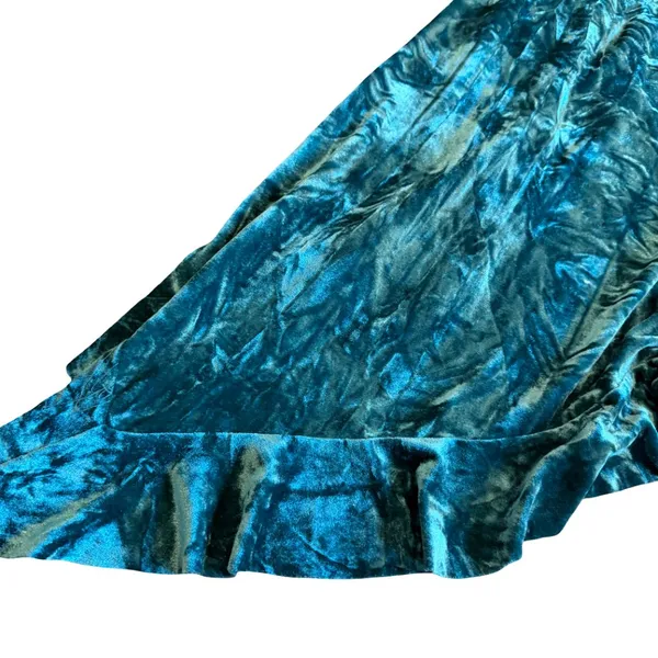 Silence + Noise Luna Velvet Midi Dress High Slit Strapless Flowy Size XS NWT - Image 9