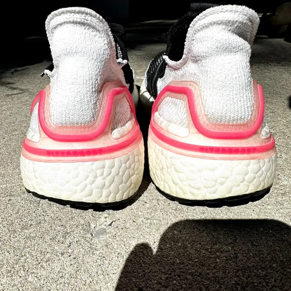 Adidas Ultraboost 19 Running Shoes Athletic Active Knitted Pink Black White 11 - Image 5