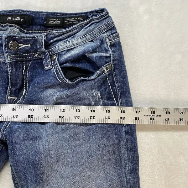 Miss Me Jeans‎ Women's Size 26 signature ankle skinny Denim Embellished Pockets - Image 4