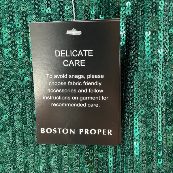 Boston Proper Tank Top Size XXS Sequin Emerald Green Cocktail Holiday Party NWT - Image 5