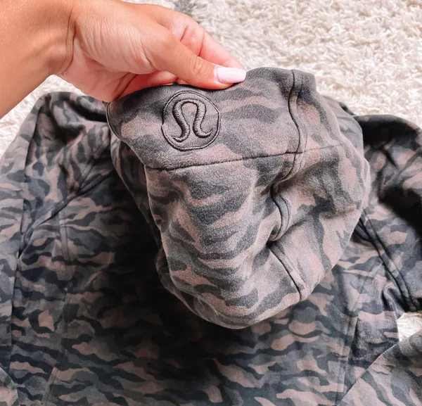 Lululemon Dark Camo Zip Up Hoodie!! - Image 8