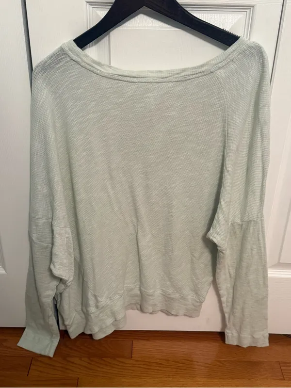 Anthropologie Damiana Mint Boat Neck Long Sleeve - Image 3