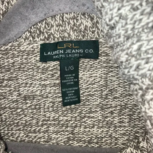 Lauren Jeans Co Ralph Lauren Cowl Neck Sweater Women Large Chunky Speckled Knit‎ - Image 8