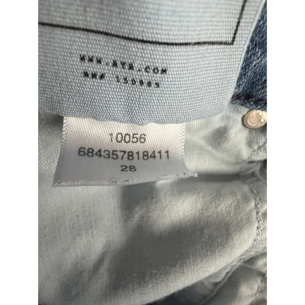 AYR The Pop Straight Jeans High Rise Medium Wash Stretch Denim Women's Size 28 - Image 14