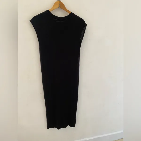 Madewell black Sleeveless Midi Dress - Image 3