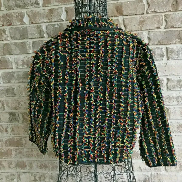Don't Mess with Texas Jacket Blazer Large Multi Color Concho Buttons Vin… - Image 4