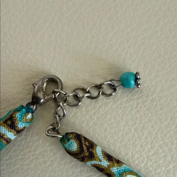 Turquoise Colored Bead Pendant Necklace - Women Jewelry - Image 4