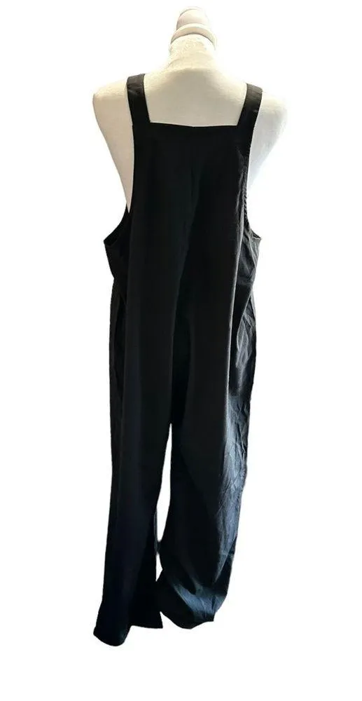 Women's small 100% polyester black overalls - Image 2