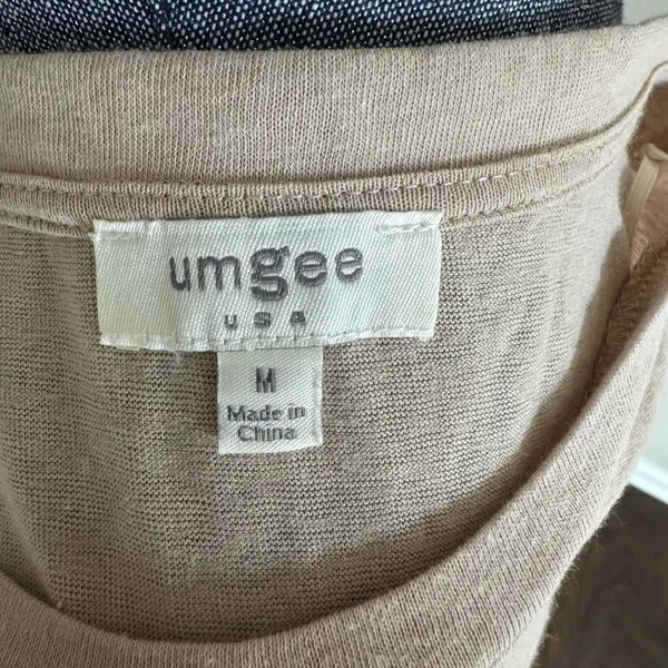 Umgee Mixed Media Mixed Pattern Flowy Half Sleeve T-Shirt Women’s Medium - Image 8