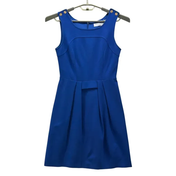 Trina Turk‎ Fit And Flare Party Dress Blue 4 - Image 2