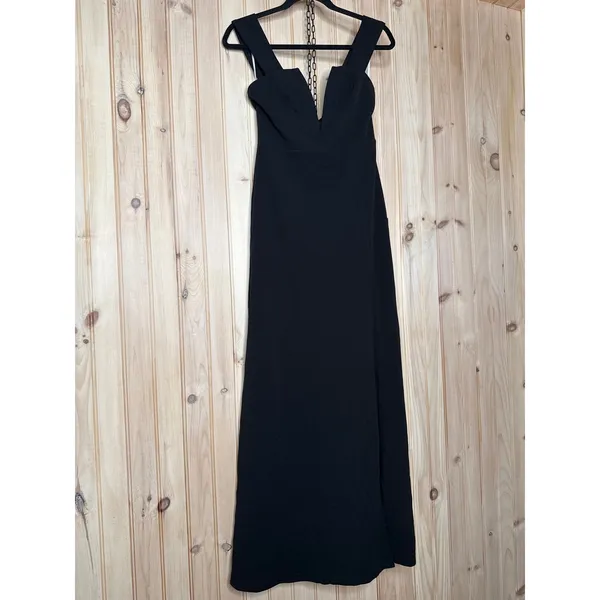 NWT Lulus Daring Elegance Black Sleeveless Mermaid Maxi Dress Holiday Sz XS FLOW - Image 2