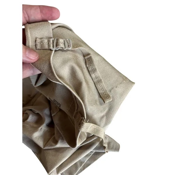 Spanx Size M Sara Blakey Mid Thigh High Waisted Bodysuit Nude - Image 6