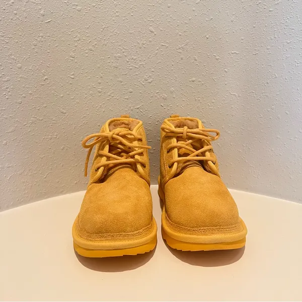 UGG Women's Yellow Suede Ankle Booties - Image 7