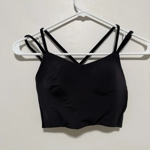 Lululemon Like A Cloud Longline Light Support Black Sports Bra - Image 2