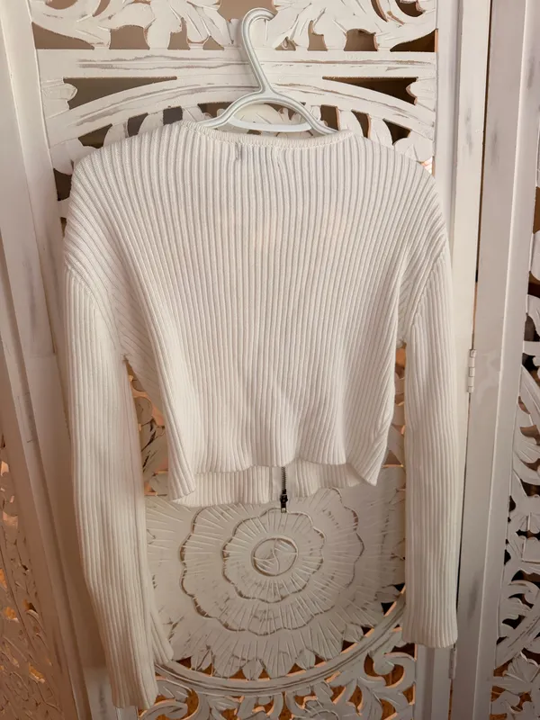 White Fox Knit Sweater - Image 2
