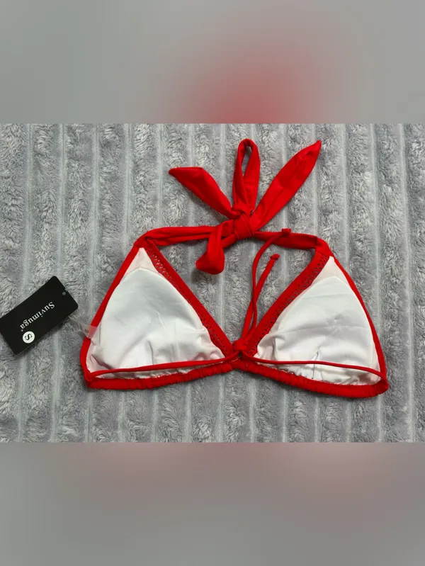 Swimdress Red Triangle Bikini Top - Swimsuit Co. - Image 2