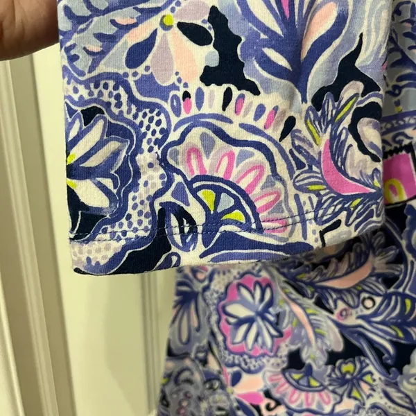 Lilly Pulitzer Saralyn Dress sweatshirt‎ material back zip size XXS - Image 6