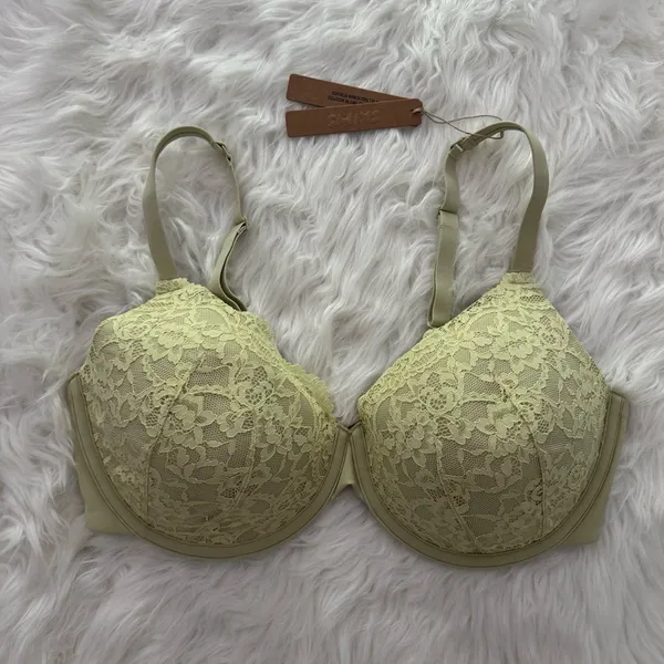 Skims Fits Everybody Lace T-shirt Bra Sage Multi 38D - Image 3